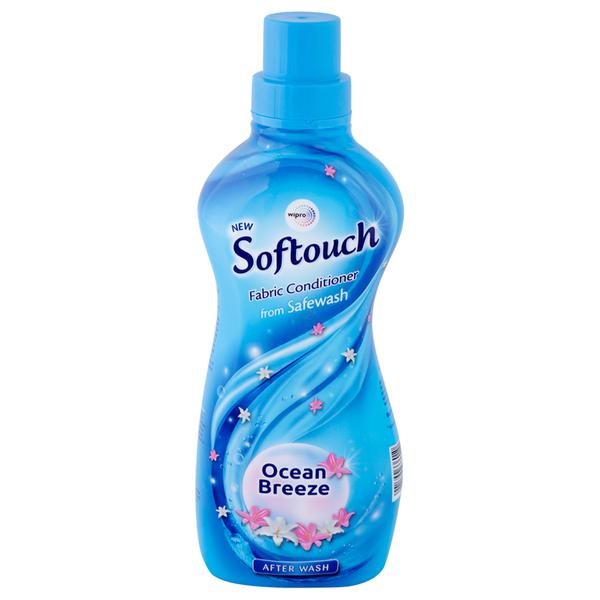 Softouch Ocean Breeze Fabric Conditioner with Encapsulation Technology, After Wash Liquid Fabric Softener With Long-Lasting Jasmine, Citrus & Rose  Fragrance